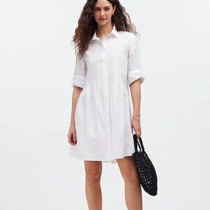 Madewell Crisp White Mini Dress
